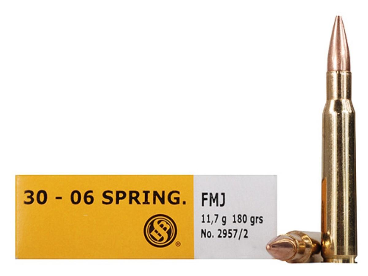 Sellier & Bellot Rifle Ammunition .30-06 Sprg 180 gr FMJ 2675 fps - 20/box Picture of Mag-Tech/Sellier- Bellot 30-06 SPR 180GR FMJ 20/BOX **