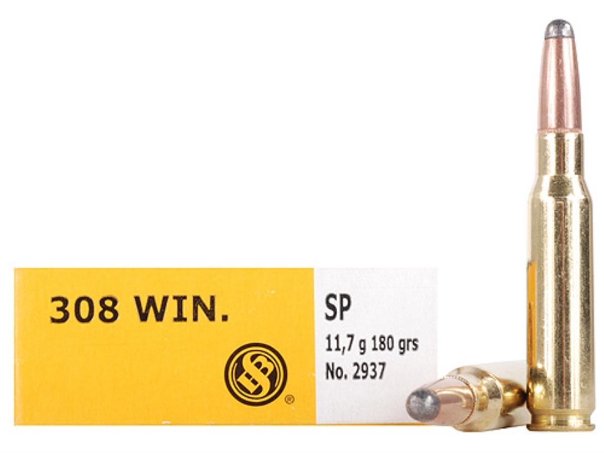 Sellier & Bellot Rifle Ammunition .308 Win 180 gr SP  - 20/box Picture of Mag-Tech/Sellier- Bellot 308 WIN 180 GR SP 20/BOX