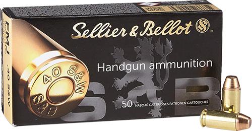 Sellier & Bellot Pistol & Revolver Ammo .40 S&W 180 gr FMJ 50/Box