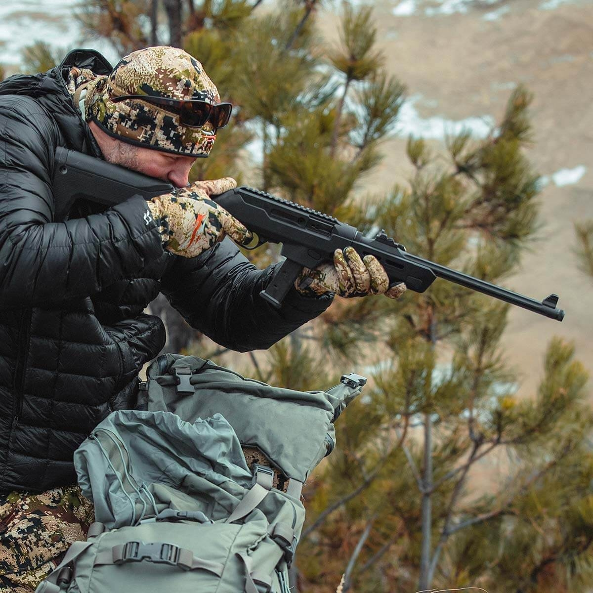 Magpul PC Backpacker Fixed Stock for Ruger PC Carbine Black Picture of Magpul Accessories Magpul PC Backpacker Stock Ruger PC Carbine