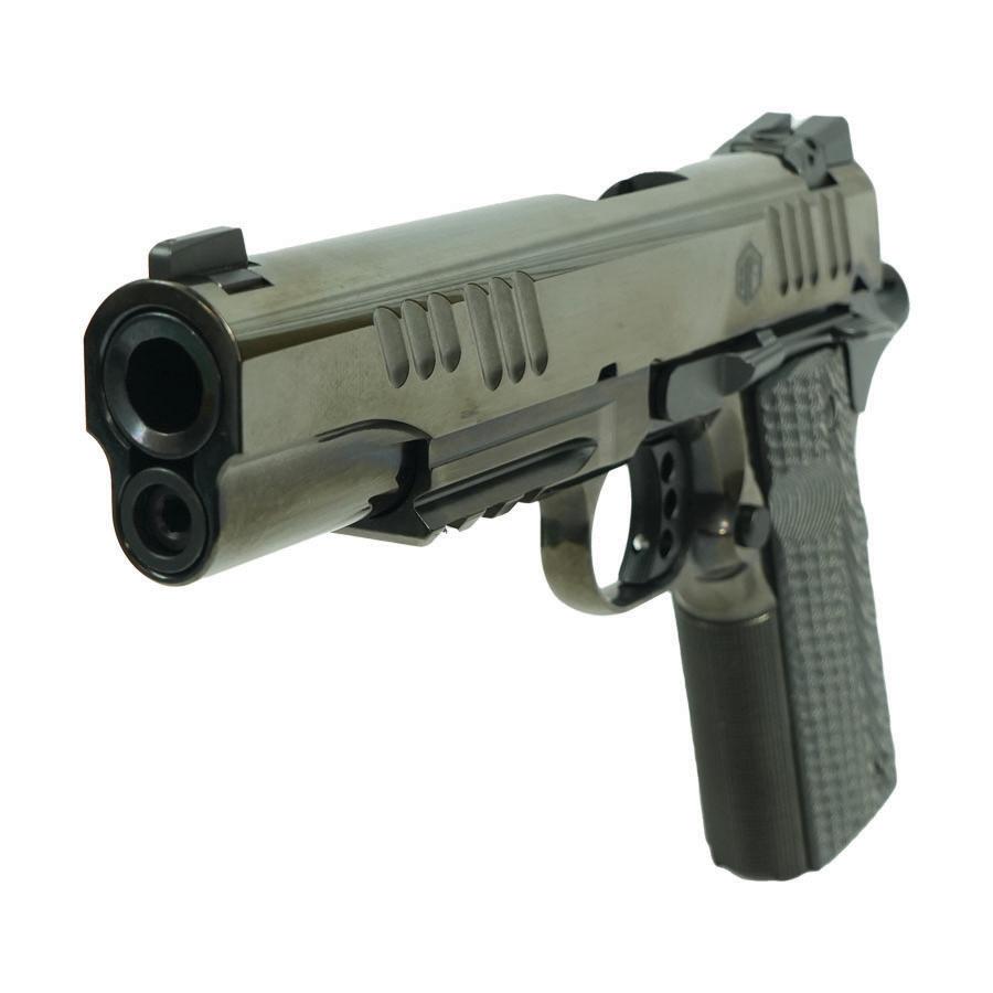 Alpha Foxtrot AF1911 70 Series Handgun .45 ACP 8rd Magazine 5" Barrel Black Novak Sights Polished Finish Picture of Alpha Foxtrot AF1911-ENHANCED 45ACP 5in Polished Standard Sights