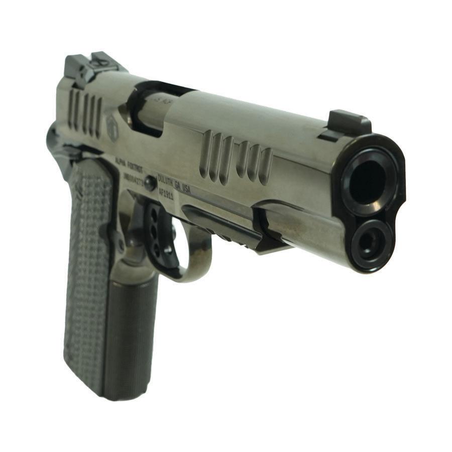 Alpha Foxtrot AF1911 70 Series Handgun .45 ACP 8rd Magazine 5" Barrel Black Novak Sights Polished Finish Picture of Alpha Foxtrot AF1911-ENHANCED 45ACP 5in Polished Standard Sights