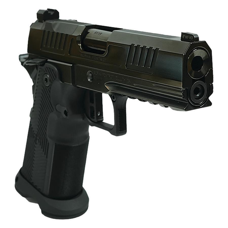 Alpha Foxtrot AF1911 Romulus Polish DLC Finished Handgun 9mm Luger 17 & 20rd Magazines 4.25" Bull Barrel RMSc Cut Picture of Alpha Foxtrot AF1911-ROMULUS 9MM 4.25in Polished Finish RMSc Cut