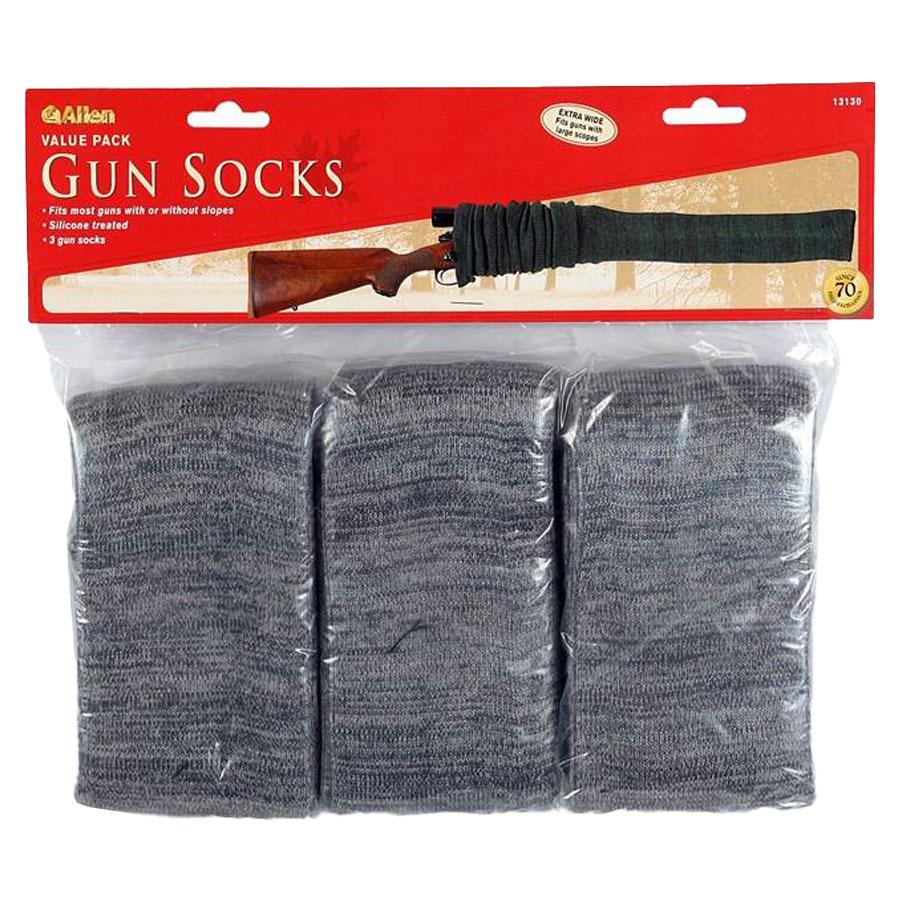 Allen Knit Shotgun Scoped Sock - 52" Gray 3 Pack Picture of The Allen Company Inc. GUN SOCKS 52IN 3-PK SHOT/SCOPE
