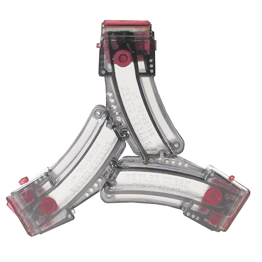 Butler Creek Steel Lips Banana Rifle Magazine Clear Polymer Ruger 10/22 .22 LR 25/rd Picture of Butler Creek MO112562 STEELIPS 25RD CLR 10/22