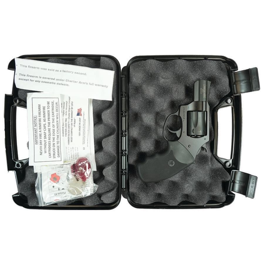 Charter Arms Black Passivate Handgun .38 Spl 5rd Capacity 2" Barrel - Refurbished Picture of Charter Arms SOUTHPAW .38 SPL 5 SHOT BLACK PASSIVATE 2'' BRL REFURB