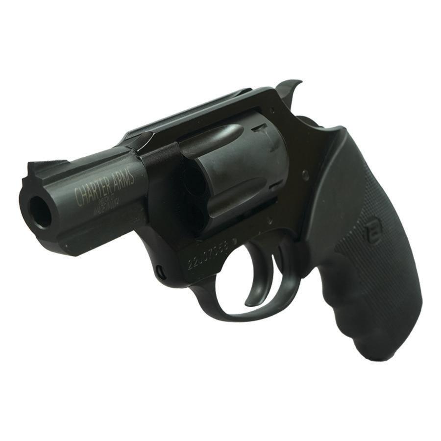 Charter Arms Black Passivate Handgun .38 Spl 5rd Capacity 2" Barrel - Refurbished Picture of Charter Arms SOUTHPAW .38 SPL 5 SHOT BLACK PASSIVATE 2'' BRL REFURB