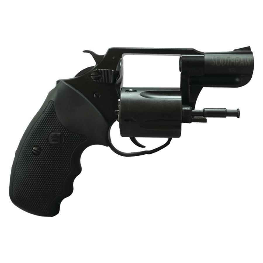 Charter Arms Black Passivate Handgun .38 Spl 5rd Capacity 2" Barrel - Refurbished Picture of Charter Arms SOUTHPAW .38 SPL 5 SHOT BLACK PASSIVATE 2'' BRL REFURB