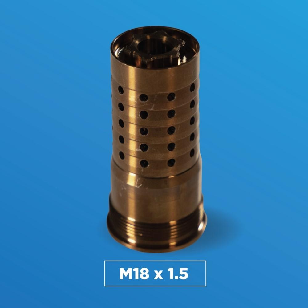 Q Cherry Bomb Muzzle Brake 8.6 BLK M18-1.5 Picture of Q LLC Q Cherry Bomb MUZZLE BRAKE M18 - 1.5 8.6BLK