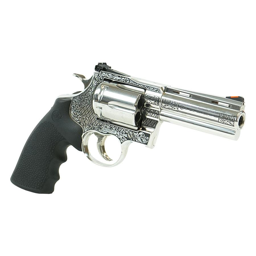 Colt Anaconda "Filigree Frame and Barrel" Handgun .44 Rem Mag 6rd Capacity 4.25" Barrel Stainless Frame Picture of Colt Manufacturing Colt Anaconda .44 MAG 4.25in Brl Stainless Filigree Frame and Barrel
