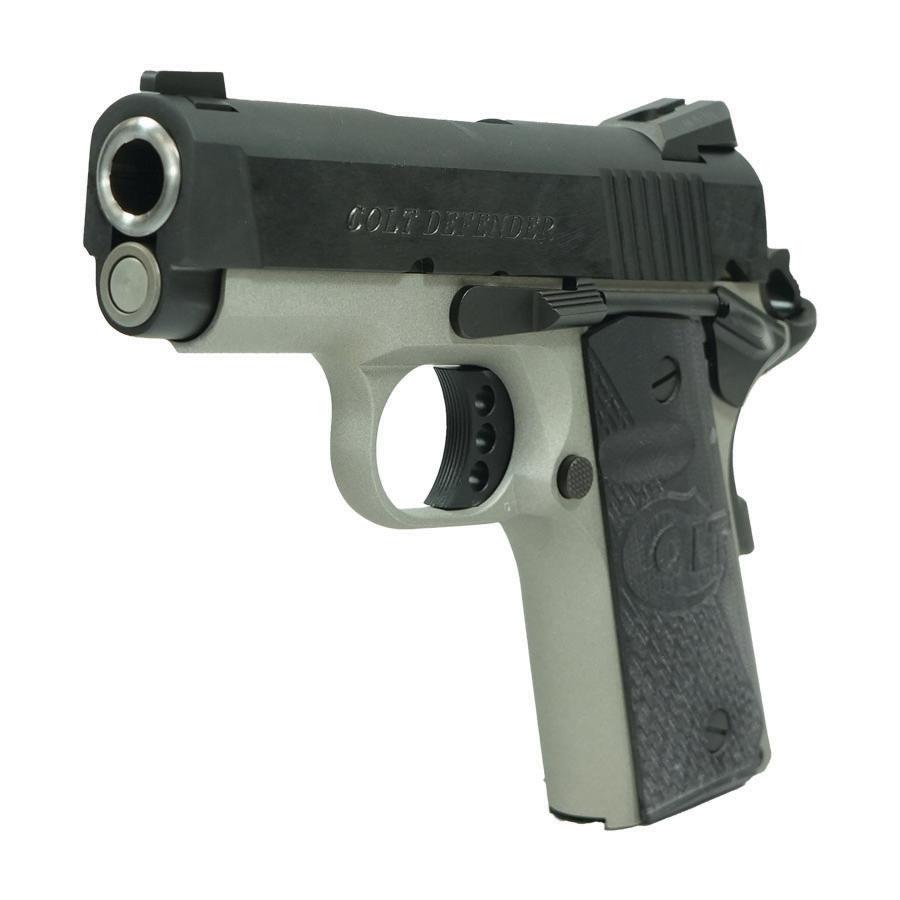 Colt Defender Handgun .45 Auto 7rd Magazine 3" Barrel Cerakote/Blued Finish Picture of Colt Manufacturing COLT DEFENDER TWO-TONE 45 ACP 3'' BRL CERAKOTE/BLUED