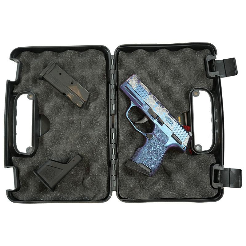 Sig Sauer P365-380-BSS-MS Exclusive "Guns & Roses" Mongoose Purple Handgun .380 10rd Magazines (2) 3.1" Barrel Picture of Sig Sauer Sig P365-380-BSS-MS Nitron Pistol-GUNS & ROSES MONGOOSE PURPLE