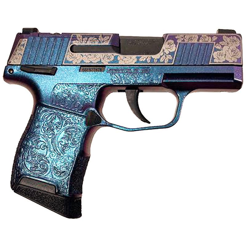 Sig Sauer P365-380-BSS-MS Exclusive "Guns & Roses" Mongoose Purple Handgun .380 10rd Magazines (2) 3.1" Barrel