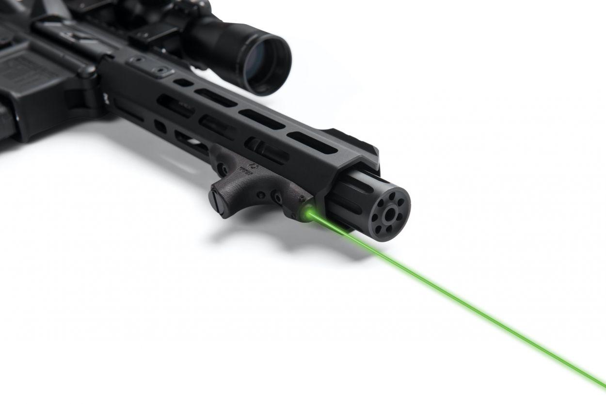 Viridian HS1 AR HS1 Laser Hand Stop - Green Picture of Viridian Green Laser Viridian HS1 AR hand stop with integrated laser sighting device