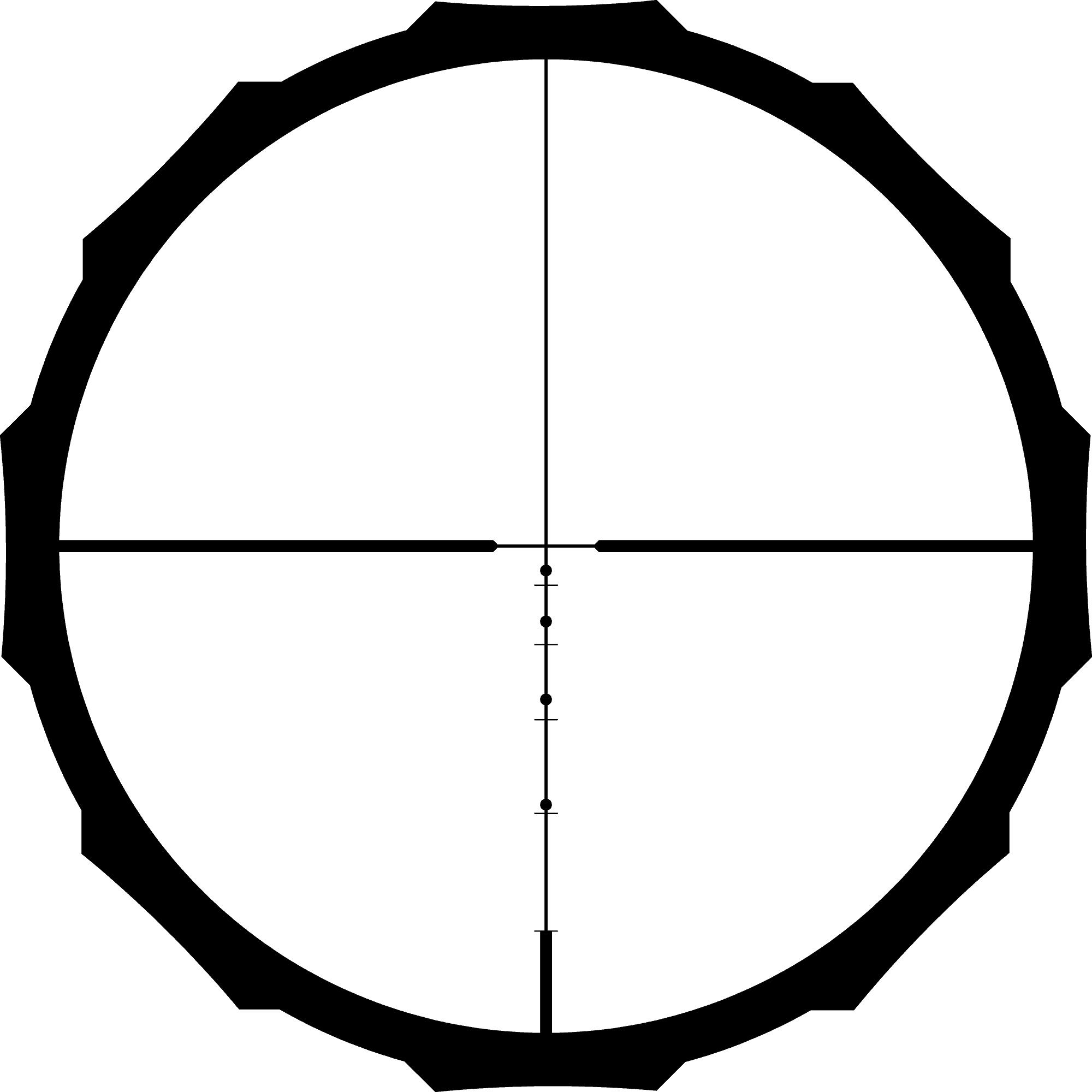 Crimson Trace Hardline Rifle Scope - 2-7x32mm 1" SFP BDC Blackout Picture of Crimson Trace Corporation CT Hardline Scope 2-7x32 BDC Blackout