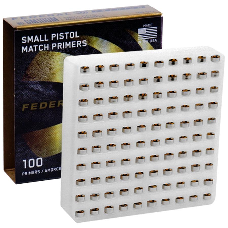Federal Gold Medal Small Pistol Primer 1000/ct Picture of Federal Cartridge Co. FEDERAL PREMIUM GOLD MEDAL MATCH CENTERFIRE GM SMALL PISTOL PRIMER 1000CT