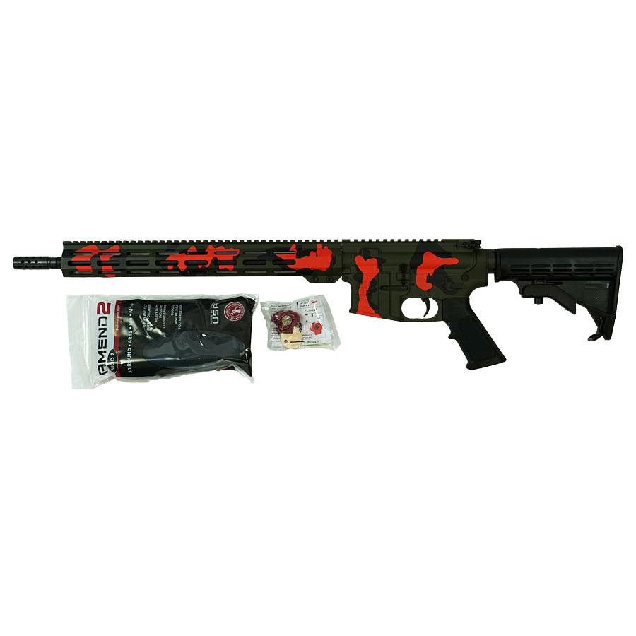 GLFA AR-15 Rifle .223 Wylde 30rd Magazine 16" Barrel Mission Deer Camp with 15.25" Handguard Picture of 10 Ring GLFA 223 Wylde Rifle Mission Deer Camp/Nitride