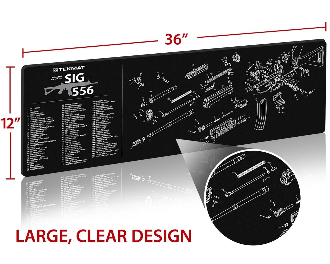TekMat Sig Sauer 556 Gun Cleaning Mat Picture of Gsm TekMat Sig Sauer 556 -Gun Cleaning Mat