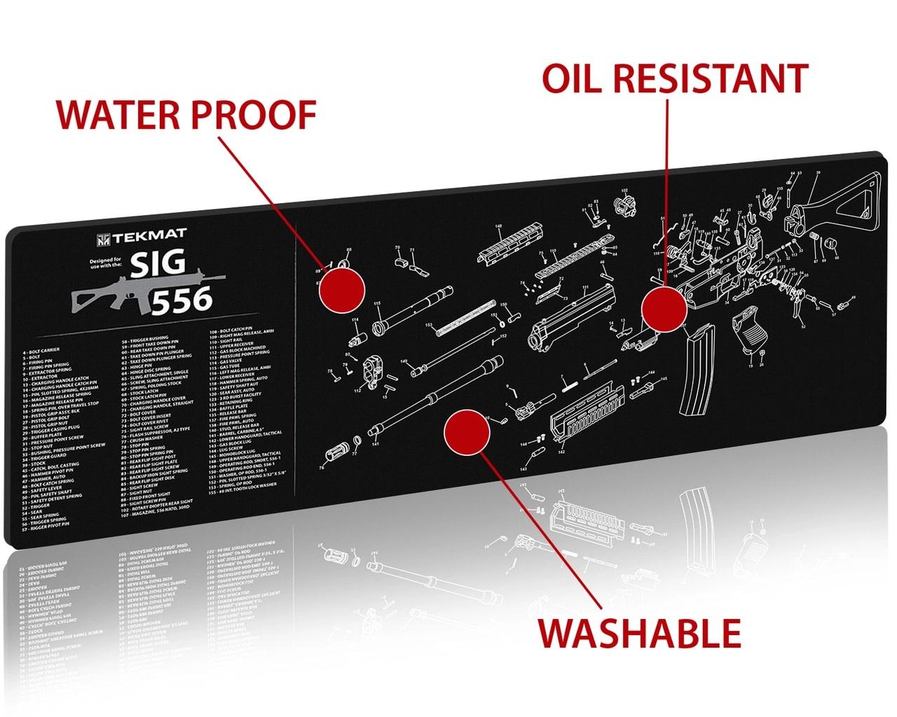 TekMat Sig Sauer 556 Gun Cleaning Mat Picture of Gsm TekMat Sig Sauer 556 -Gun Cleaning Mat