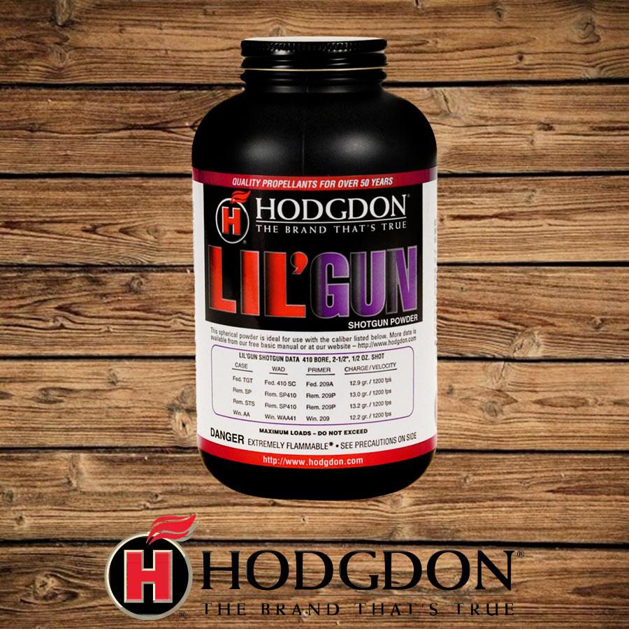Hodgdon LIL'GUN Shotshell & Handgun Powder 1 lbs Picture of Hodgdon Powder Company Inc. HODGDON POWDER LIL' GUN 1LB