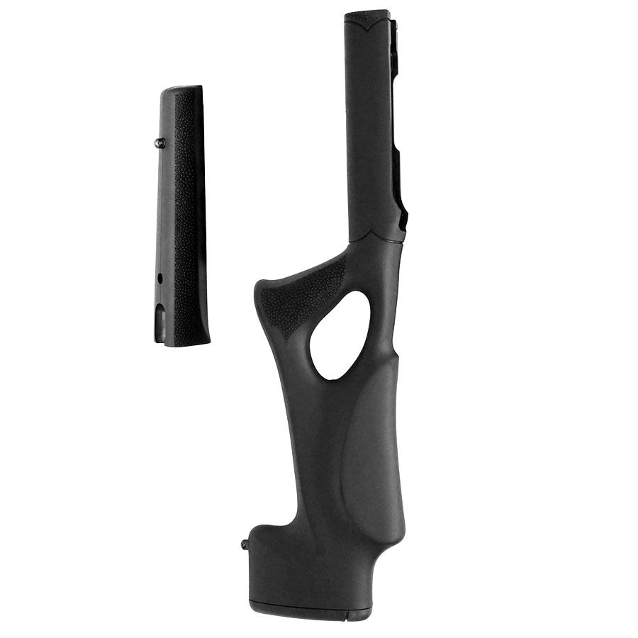 Hogue 10-22 Tactical Thumbhole Stock .920 Barrel Channel Black OverMolded Rubber Picture of Hogue Inc. HOGUE RUGER 10/22 STOCK OVERMOLD TACTICAL THUMBHOLE TARGET BARREL