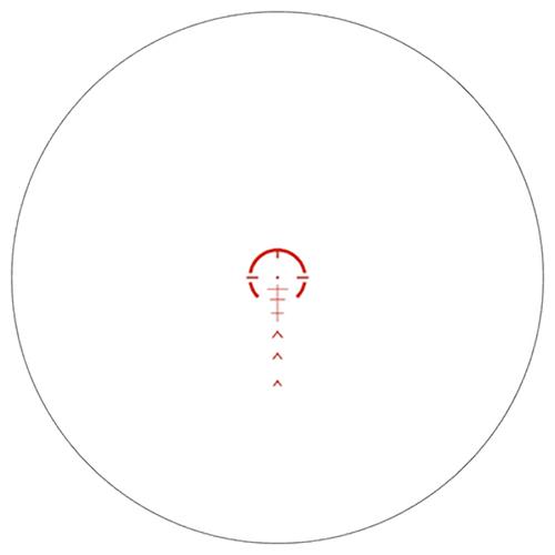 Swampfox Arrowhead LPVO Series Rifle Scope - 1-8x24 30mm SFP Red Guerrilla Dot BDC Long - Black Picture of 10 Ring Swampfox Arrowhead Series 1-8X24 SFP IR BDC 30mm Tube