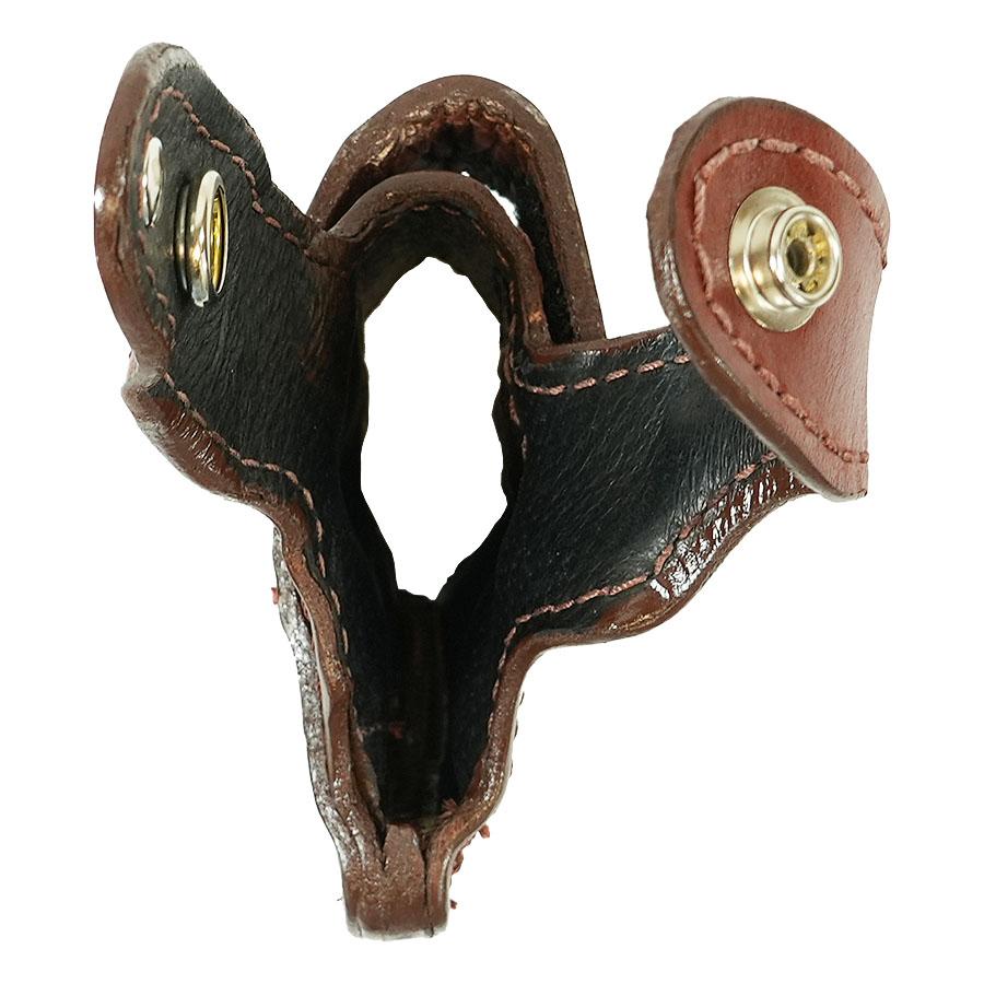 Bond Arms Leather Driving Holster RH 3" Barrel Brown with Henna Stitching Picture of Bond Arms Inc. Leather Driving Holster 3in brl/trigger guard Brown w/ Henna Stitching RH