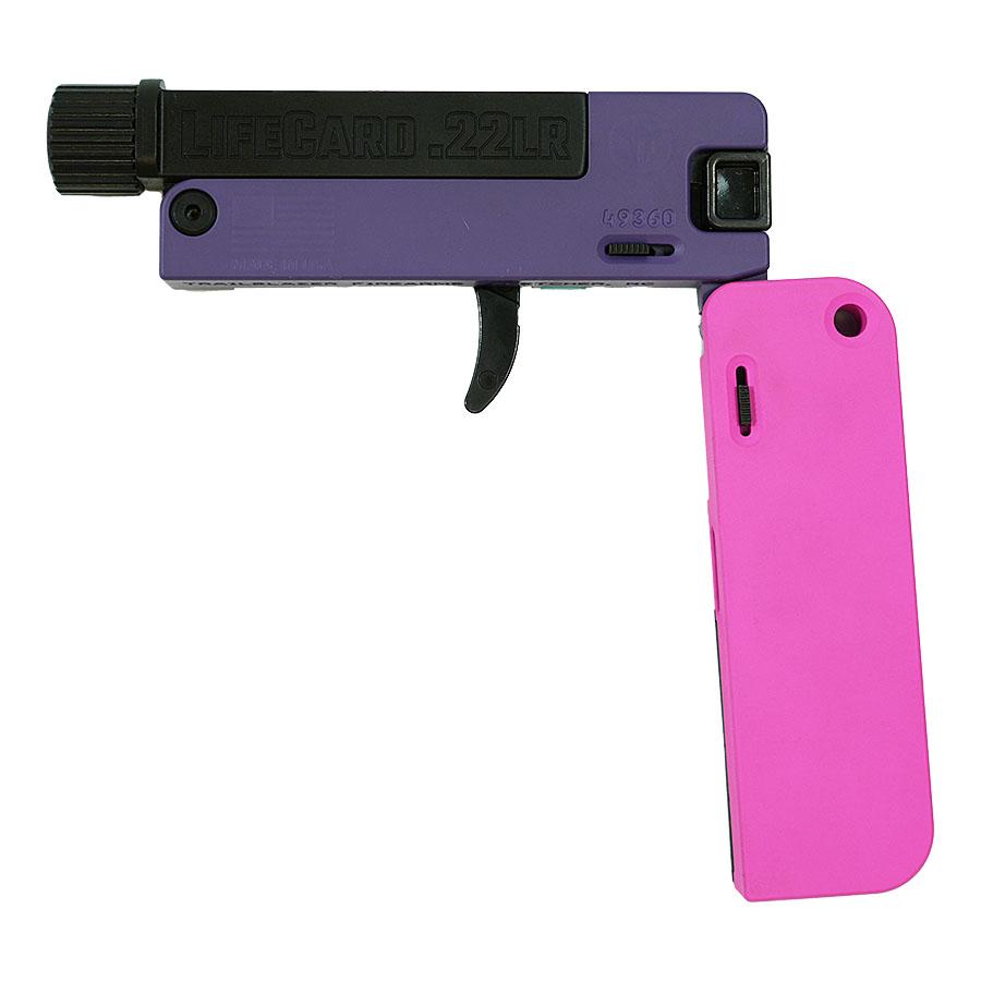 LifeCard Handgun .22 LR Single Shot 2.5" Threaded Barrel Confetti Picture of Trailblazer Firearms LifeCard .22LR w/Threaded Barrel CONFETTI