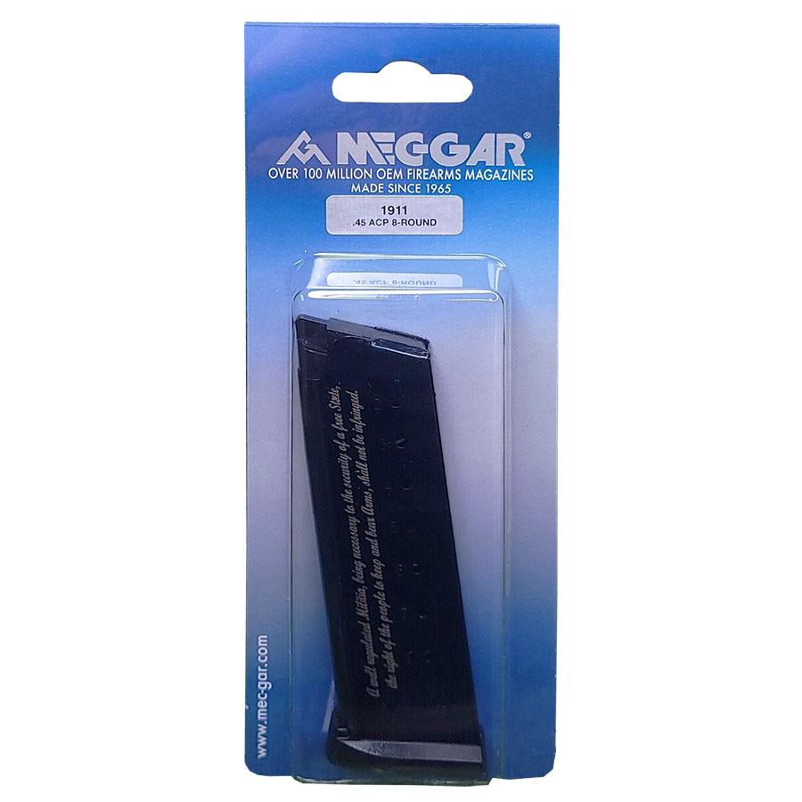 Mec-Gar 1911 Magazine .45 ACP 2nd Amendment Engraved Blued Steel 8/rd Picture of Mec-Gar Usa Inc MEC-GAR 1911 .45 ACP 8 RD 2A ENGRAVED POLYMER BASE BLUED FINISH MAGAZINE