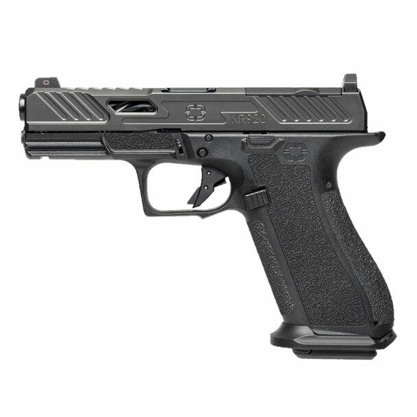 Shadow Systems XR920 Elite Optic Cut Handgun 9mm Luger 10rd Magazine 4" Black Barrel Black Grip CA Compliant Picture of Shadow Systems dba Shadow Gunworks Shadow Systems XR920 9mm BLK ELITE Slide Barrel BLK 10Rd CA