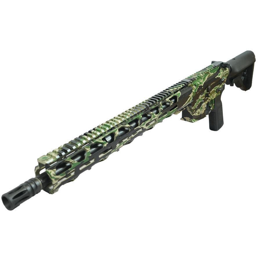 Radical Firearms "Tiger Camo" Mil-Spec NATO Rifle 5.56mm 30rd Magazine(30) 16" Barrel Adjustable Stock Picture of Radical Firearms Mil-Spe NATO Rifle 5.56mm 30rd Mag 16" Barrel ADJ STK Tiger Camo HydroDip