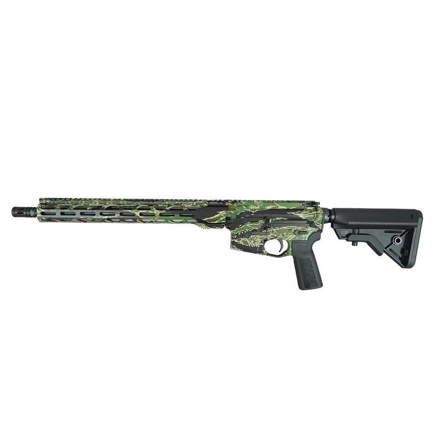 Radical Firearms "Tiger Camo" Mil-Spec NATO Rifle 5.56mm 30rd Magazine(30) 16" Barrel Adjustable Stock Picture of Radical Firearms Mil-Spe NATO Rifle 5.56mm 30rd Mag 16" Barrel ADJ STK Tiger Camo HydroDip