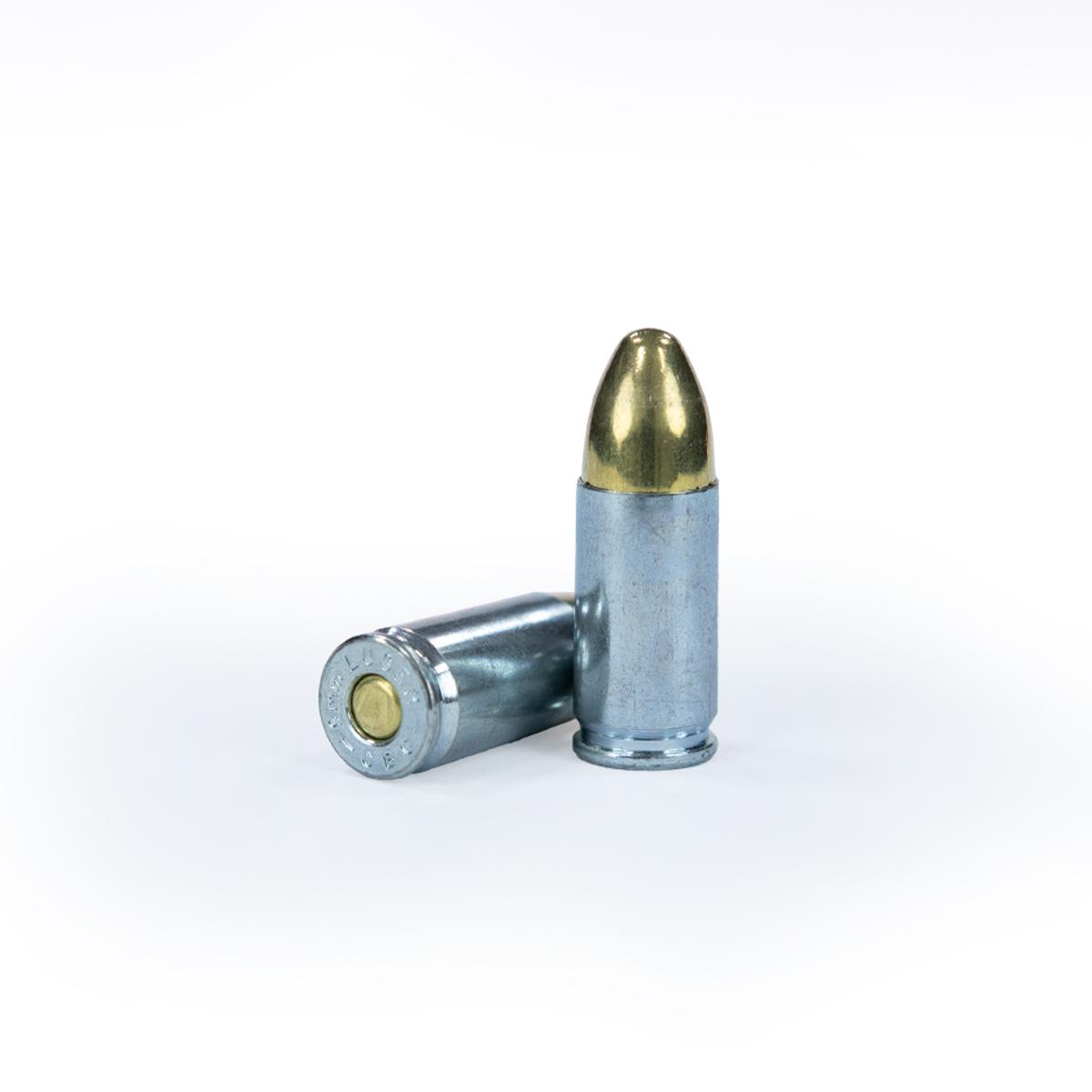 Magtech Steel Case (Zinc-Plated) Handgun Ammunition 9mm Luger 115 gr. FMJ 1135 fps 50/ct Picture of Magtech Ammunition CompanyInc Magtech 9mm 115gr FMJ Steel Case (Zinc-plated) 50/RD