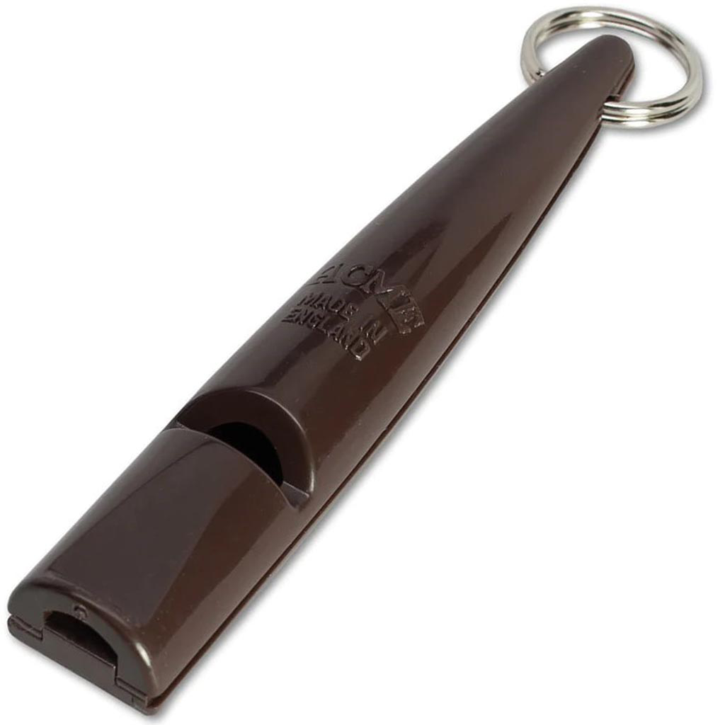 Omnipet Acme Dog Whistle High Tone Plastic Brown Picture of Leather Brothers Inc. DBA Omnipet ACME WHISTLE / BROWN PLASTIC