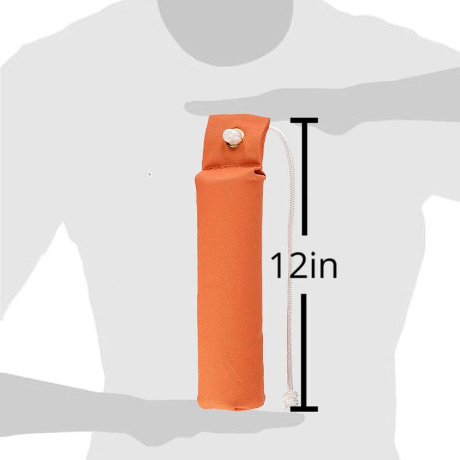 Omnipet Canvas Dummy Jumbo 3" x 12" Orange Picture of Leather Brothers Inc. DBA Omnipet CANVAS TRAINING DUMMY/JUMBO/OR