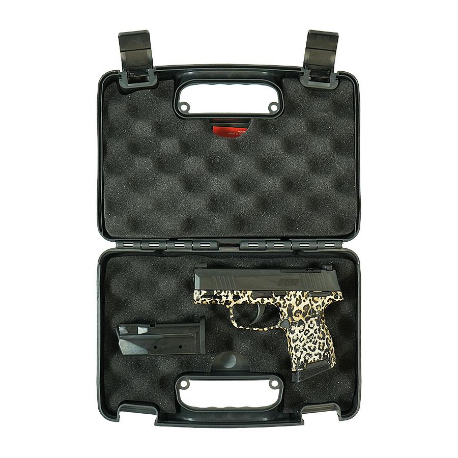Sig Sauer "Leopard Print" P365 Optic Ready Handgun 9mm Luger 10rd Magazines(2) 3.1" Barrel X-RAY 3 Sights Manual Safety Picture of Sig Sauer P365 9MM 3.1IN STRIKER X-RAY 3 10RD OPTIC READY MAN Safe Leopard Pri