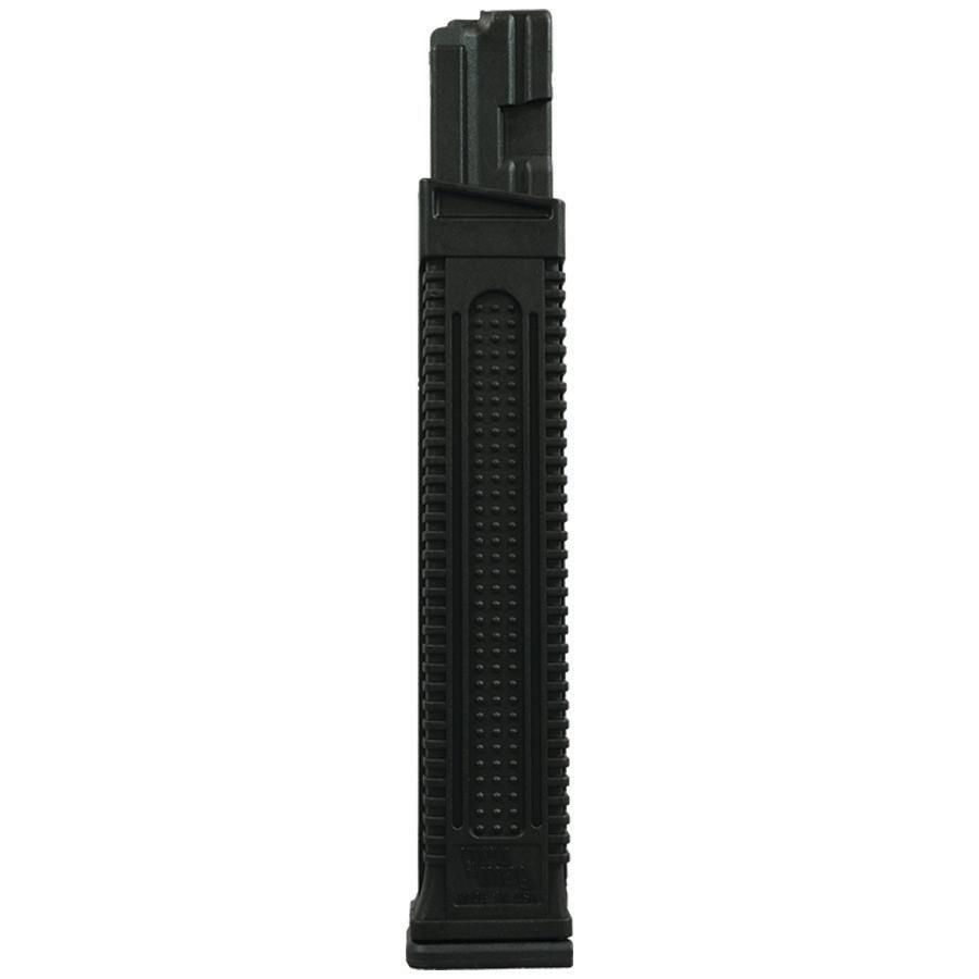 Promag H&K MP5/PTR9 Rifle Magazine 9mm Luger 40/rd Picture of Promag Mfg. Inc. H&K MP5/PTR9 9MM (40) RD BLACK POLYMER