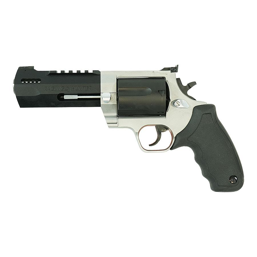 Taurus Raging Hunter Handgun 460 S&W Magnum Two Tone 5 Round Capacity 5.12" Barrel Black Grip Picture of Taurus International Inc. RAGING HUNTER 460 S&W 5 1/8'' 5 RDS TWO TONE