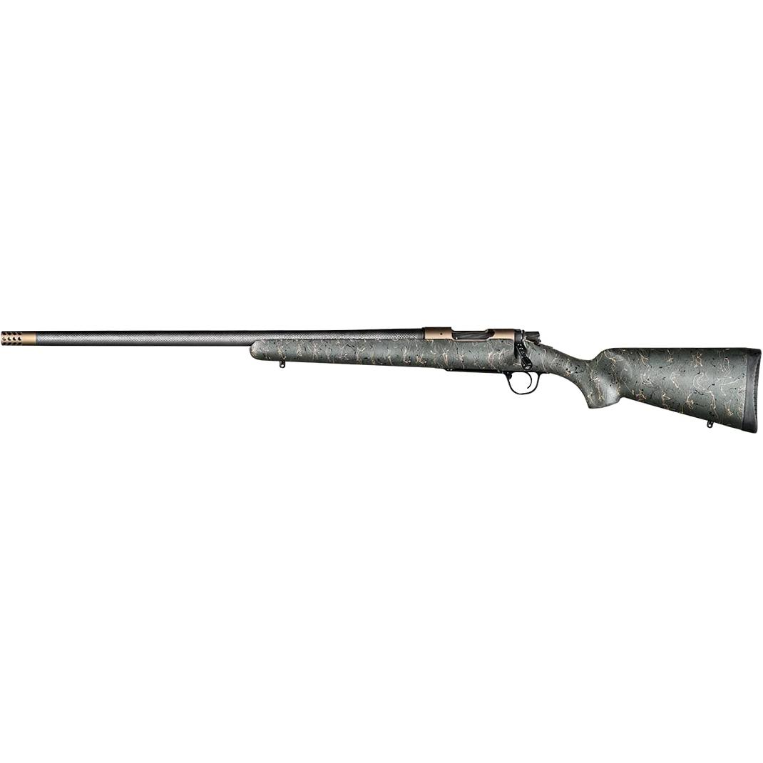 Christensen Arms Ridgeline Left Hand Rifle 28 Nosler 3rd Magazine 26" Bronze Barrel Green Black/Tan Webbing Stock