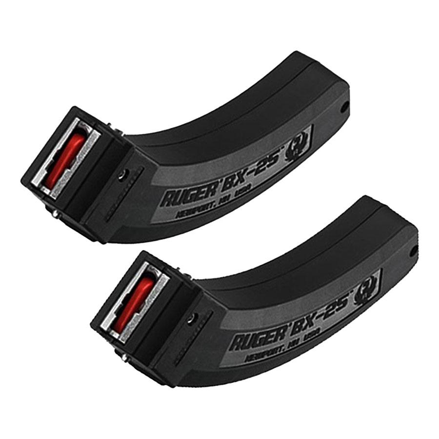 Ruger BX-25 Rifle Magazine Value pack for 10/22 Black .22LR 25/rd 2/ct Picture of Sturm Ruger & Co RUGER MAGAZINE BLACK 10/22 STD 25RD 22LR VALUE 2 PACK