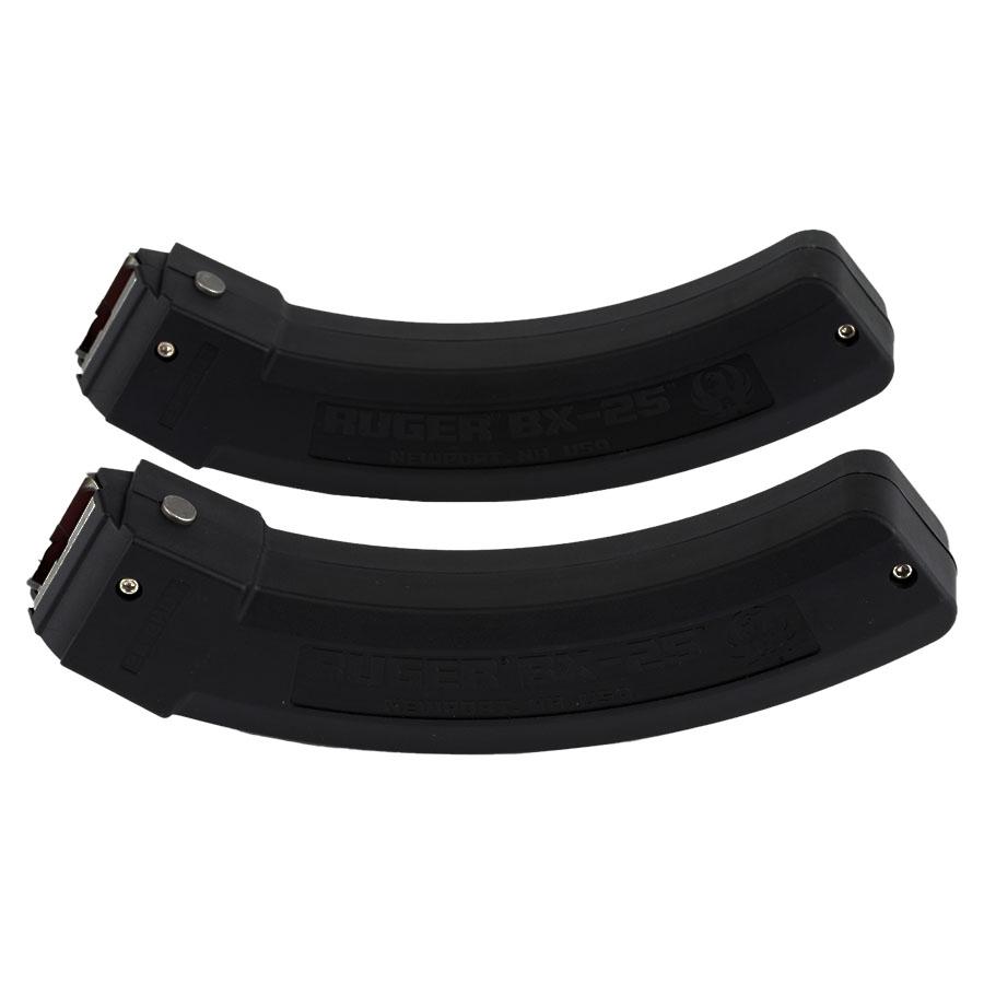 Ruger BX-25 Rifle Magazine Value pack for 10/22 Black .22LR 25/rd 2/ct Picture of Sturm Ruger & Co RUGER MAGAZINE BLACK 10/22 STD 25RD 22LR VALUE 2 PACK