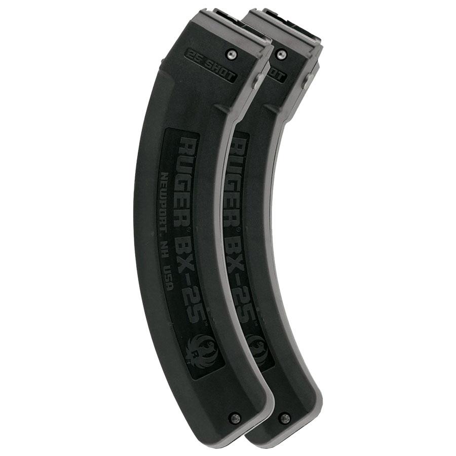 Ruger BX-25 Rifle Magazine Value pack for 10/22 Black .22LR 25/rd 2/ct Picture of Sturm Ruger & Co RUGER MAGAZINE BLACK 10/22 STD 25RD 22LR VALUE 2 PACK