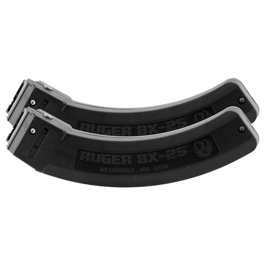 Ruger BX-25 Rifle Magazine Value pack for 10/22 Black .22LR 25/rd 2/ct Picture of Sturm Ruger & Co RUGER MAGAZINE BLACK 10/22 STD 25RD 22LR VALUE 2 PACK