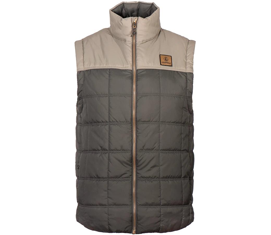 Santiam Insulated Vest Gunmetal/Shadow Tan  XL Picture of Leupold & Stevens Inc. Santiam Insulated Vest Gunmetal/Shadow Tan XL