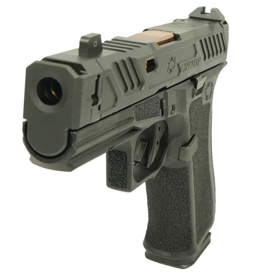 Shadow Systems CR920XP Elite Optic Handgun 9mm Luger 15rd Magazines (2) 3.65" Bronze Barrel Black Picture of Shadow Systems dba Shadow Gunworks SHADOW SYSTEMS CR920XP Elite 9mm 3.65in'' Spi Comp Bnz Brl 2-15RD Mags Blk