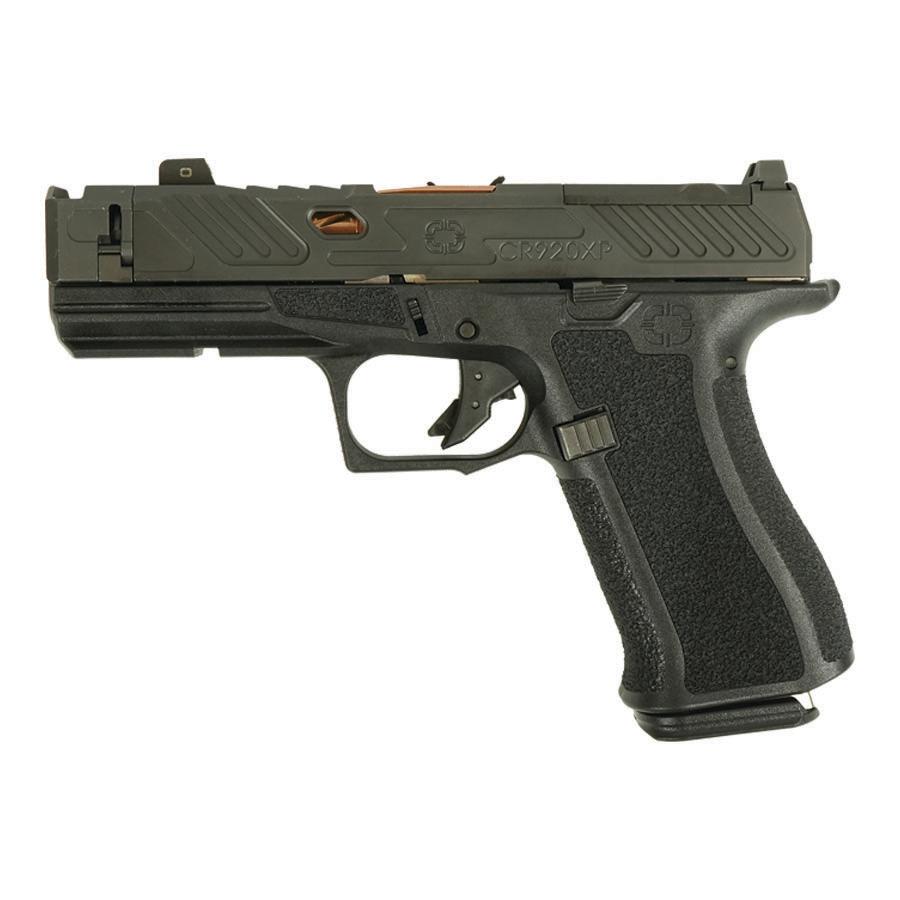 Shadow Systems CR920XP Elite Optic Handgun 9mm Luger 15rd Magazines (2) 3.65" Bronze Barrel Black Picture of Shadow Systems dba Shadow Gunworks SHADOW SYSTEMS CR920XP Elite 9mm 3.65in'' Spi Comp Bnz Brl 2-15RD Mags Blk