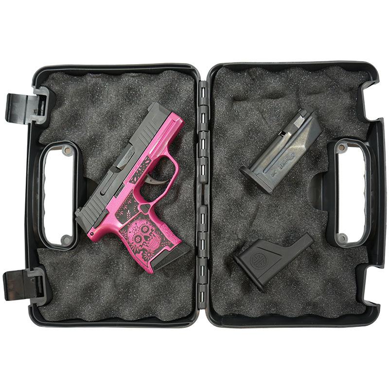 Sig Sauer P365-380-BSS-MS Exclusive "Sugar Skull" Pink Medusa Handgun .380 10rd Magazines (2) 3.1" Barrel Picture of Sig Sauer Sig P365-380-BSS-MS Nitron Pistol Sugar Skull Sig Pink Medusa
