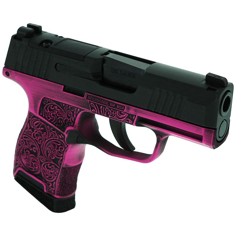 Sig Sauer Exclusive P365 Handgun 9mm Luger 10rd Magazine(2) 3.1" Barrel Filigree Night Sights Optic Ready Picture of Sig Sauer SIG P365 9MM 3.1IN STRIKER X-RAY 3 10RD OPTIC READY FILIGREE