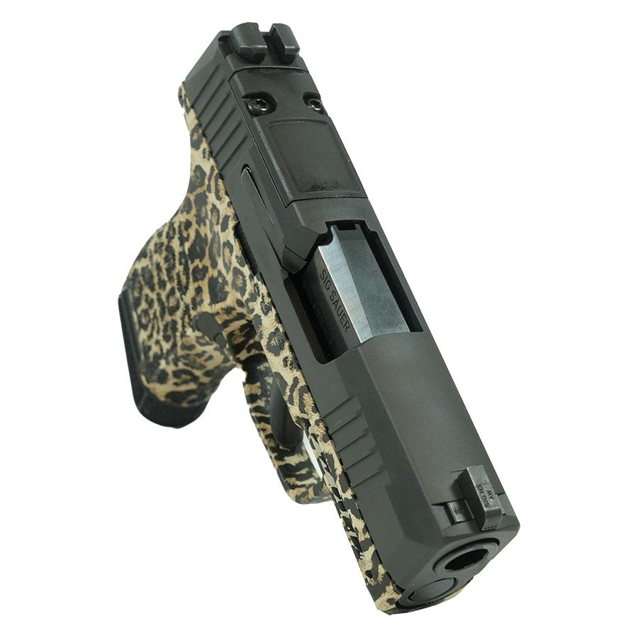 Sig Sauer P365 Leopard Print Optic Ready Handgun 9mm Luger 10rd Magazines(2) 3.1" Barrel X-RAY 3 Sights Picture of Sig Sauer P365 9MM 3.1IN STRIKER X-RAY 3 10RD OPTIC READY Leopard Print