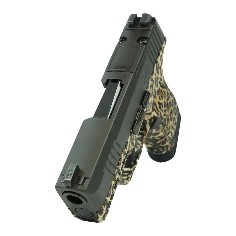 Sig Sauer P365 Leopard Print Optic Ready Handgun 9mm Luger 10rd Magazines(2) 3.1" Barrel X-RAY 3 Sights Picture of Sig Sauer P365 9MM 3.1IN STRIKER X-RAY 3 10RD OPTIC READY Leopard Print